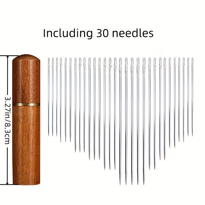 30pcs Elderly Hand Sewing Quilt Clothes Thread Needles