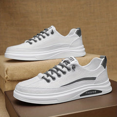 Men's Lace up Sneakers Casual Walking Shoes Comfortable