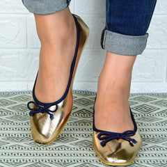 Women's Square Toe Ballet Flats Soft Sole Slip On Shoes