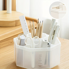 Large Capacity Pen Holder Storage Box Desktop Organizer