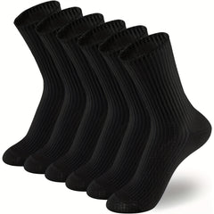 6 Pairs Casual Cotton Socks Men Women