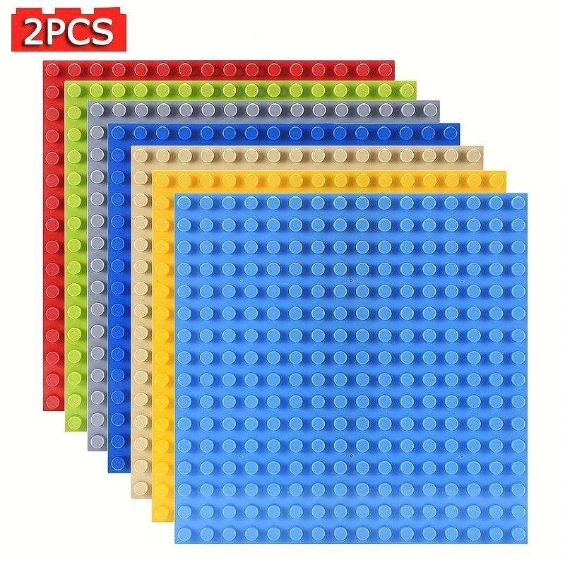 Building Blocks Base Plate 16x16 Studs Big Size 2pcs Set Educational Toys