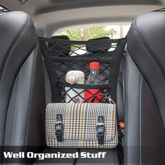 Car Net Front Seat Mesh Organizer 3 Layer Car Barrier Convenient Storage