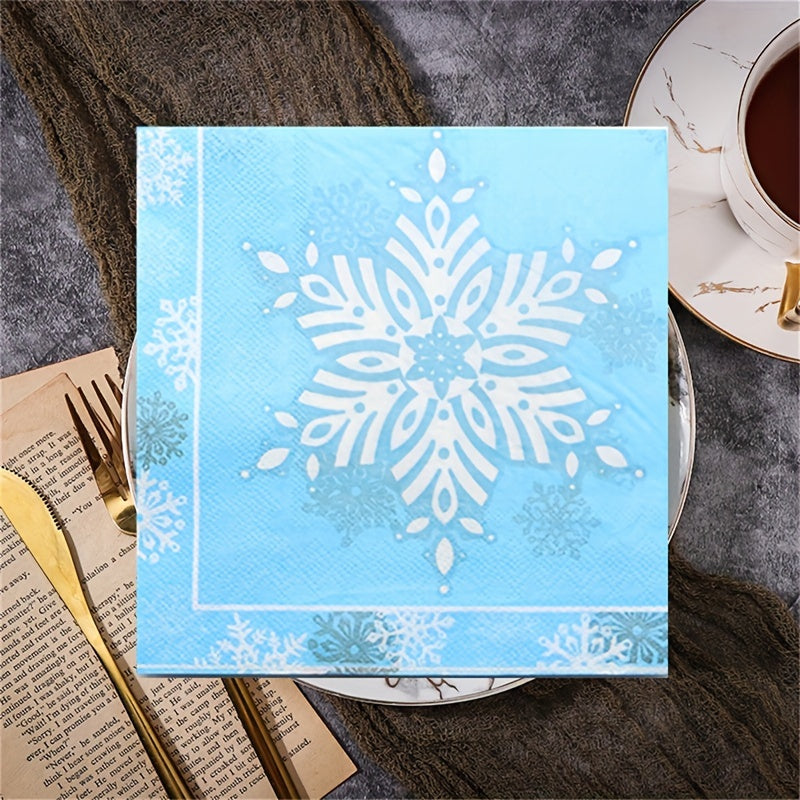 Snowflake Birthday Party Supplies Set for Winter Theme Celebration