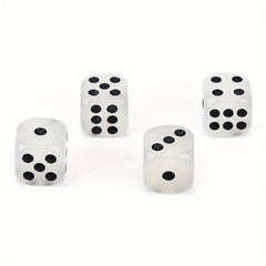 4PCS Dots Luminous Dice 6 Side Dices For Board Game Night Bar KTV
