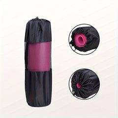 Portable Yoga Mat Storage Bag Drawstring Fitness Mesh Bag