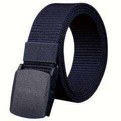 Nylon Canvas Belt with Plastic Buckle for Men and Women