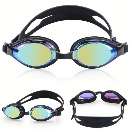 Professional Unisex Swimming Goggles Waterproof Anti-fog Large Frame