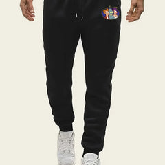 Men's Casual Cartoon Print Sports Pants
