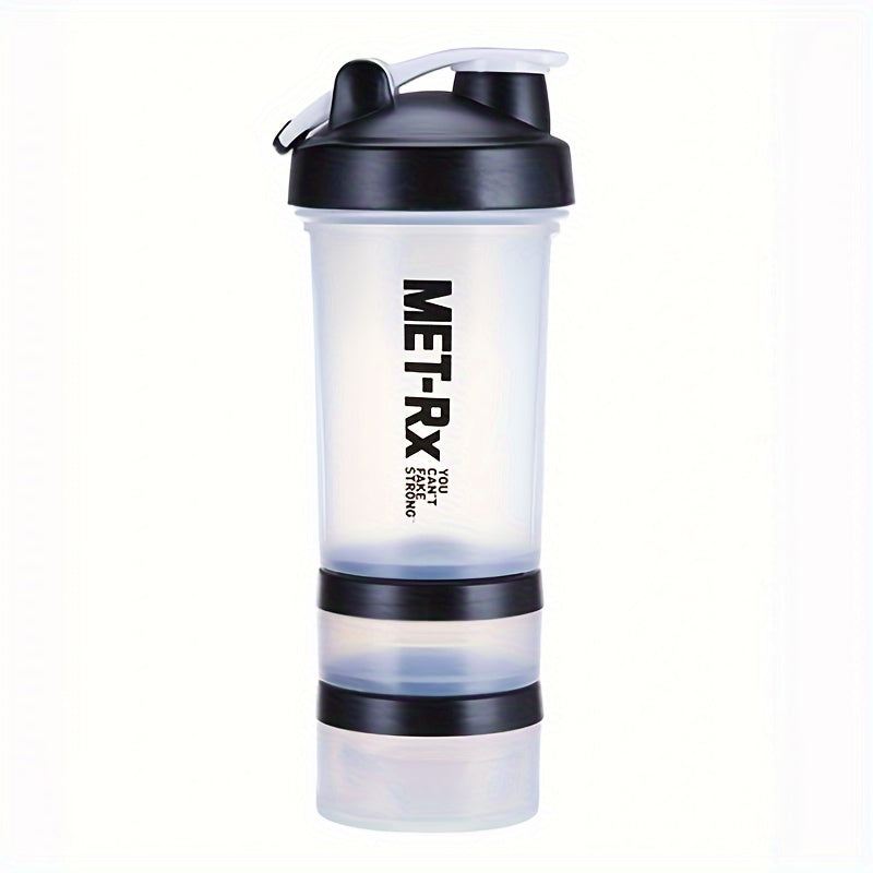 500ml Plastic Fitness Shaking Water Cup Portable Anti Drop Bottle