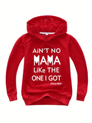 Kids Cozy Letter Print Hoodie Pullover Sweatshirt