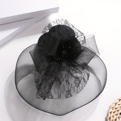 Lace Fascinators Hat British Style Derby Hat Wedding Cocktail Tea Party