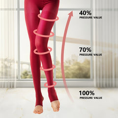 15-20mmHg Compression Leggings High Waisted Elastic Pants
