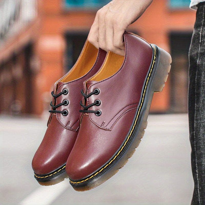 Men's Lace-Up Derby Shoes Business Wedding Dark Academia