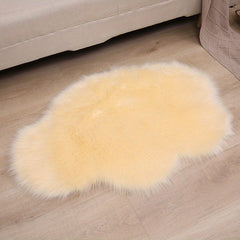 Fluffy Cloud Shape Faux Fur Area Rug 2x3 Feet