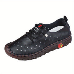 Women's Hollow Out Lace Up Sneakers Soft Sole Shoes
