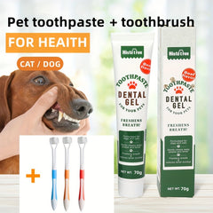 Pet Oral Care Set Dog Toothpaste Toothbrush Cat Toothpaste