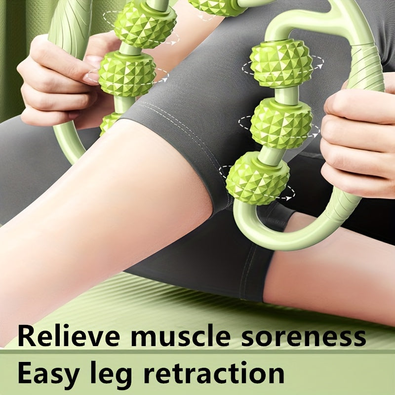9 Wheels Leg Clamp Thigh Muscle Relaxer Yoga Massager - Calf Muscle Relaxation