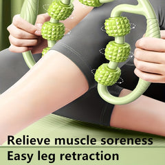 9 Wheels Leg Clamp Thigh Muscle Relaxer Yoga Massager - Calf Muscle Relaxation