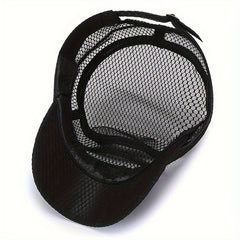 Breathable Mesh Sun Hat Fishing Hat Flat Top Outdoor Casual Hat
