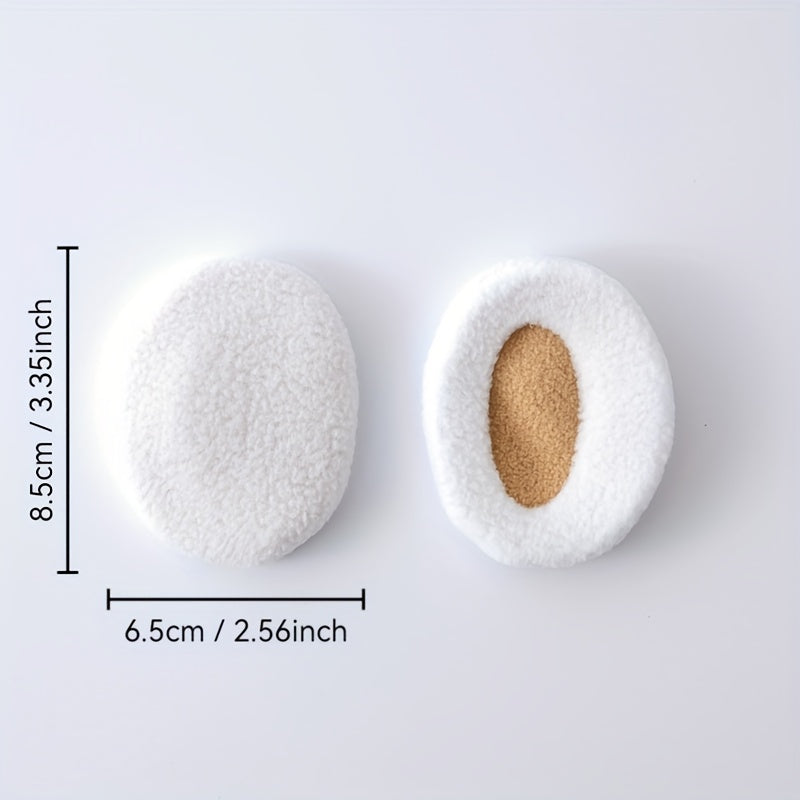 Soft Pink Fleece Lined Ear Muffs No Headband Hand Wash Fitted Fit