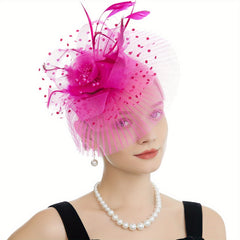 Feather Ruffle Holder Horse Party Banquet Headwear