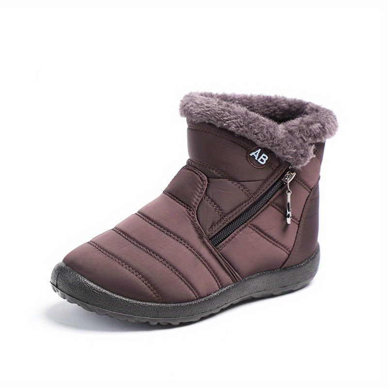Women's Plush Lined Snow Boots Waterproof Winter Warm Boots
