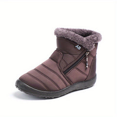 Women's Plush Lined Snow Boots Waterproof Winter Warm Boots