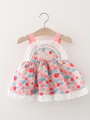 Baby Girls Rabbit Floral Cami Dress For Summer