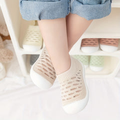 Breathable Woven Sneakers for Baby Boys Lightweight Slip On Shoes