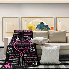 Soft and Comfortable Blanket Gift for Mom - Easy to Carry