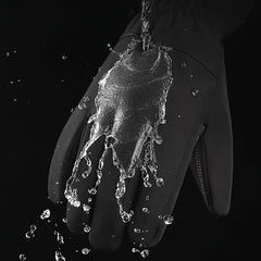 Velvet Windproof Waterproof Touch Screen Cycling Gloves Coldproof Non Slip Warm