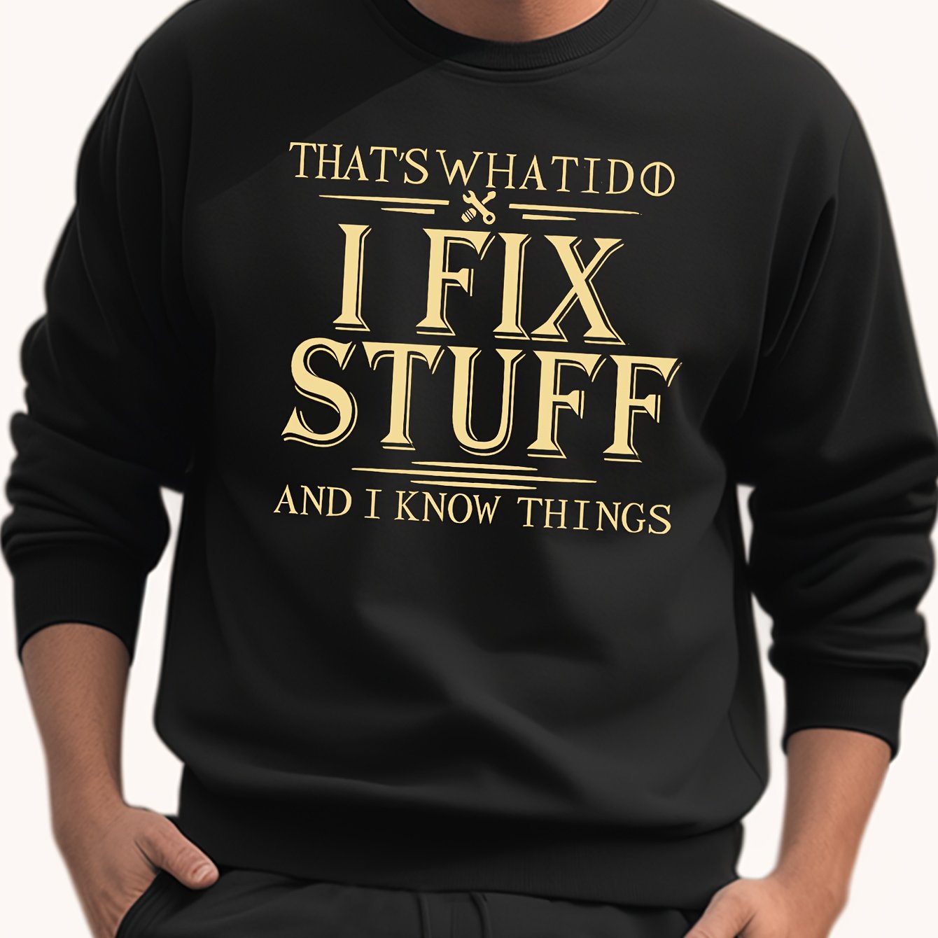 Men's Casual Print Sweatshirt Spring Fall