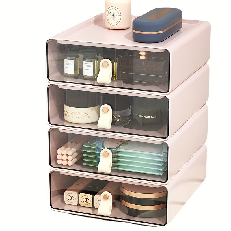 Desktop Office Organizer Storage Box Transparent Office Drawer Desk