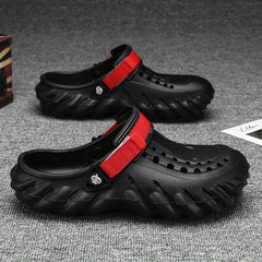 Men's Quick Drying Non Slip Slippers Solid Slip On PVC