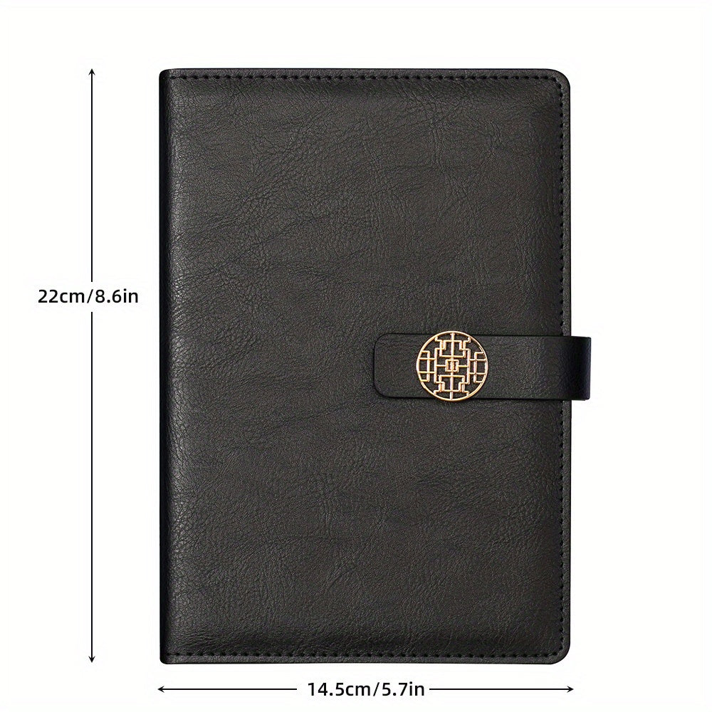A5 Business Notebook PU Leather Magnetic Buckle Book