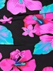 Floral Print Ruffle Tankini Set