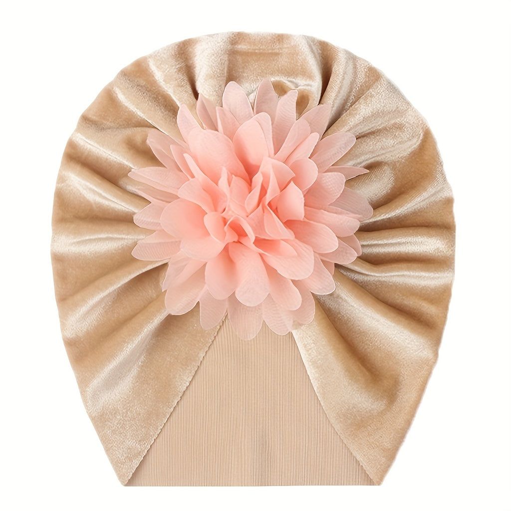 Chiffon Flower Baby Headscarf Hat - For Baby