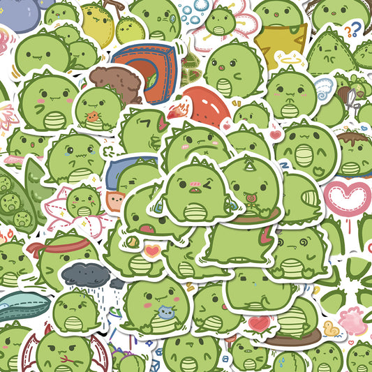 50pcs Cute Little Dinosaur Stickers for Kids