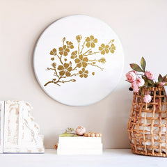 Cherry Flowers Stencil For Painting On Wood Canvas Reusable Drawing Stencils