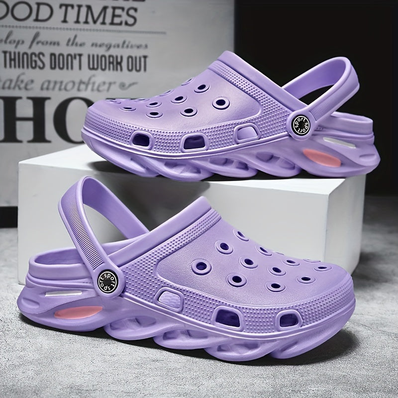 Unisex Lightweight Comfy Clogs Hollow Out Non Slip Garden Shoes