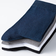 6 Pairs Bamboo Fiber Business Socks Antibacterial Deodorant