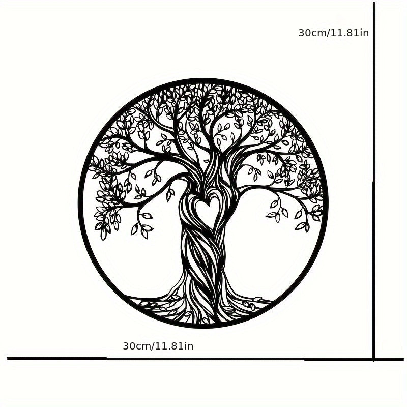 Iron Love Tree Of Life Wall Decoration Hanging Farm Wall Hanging