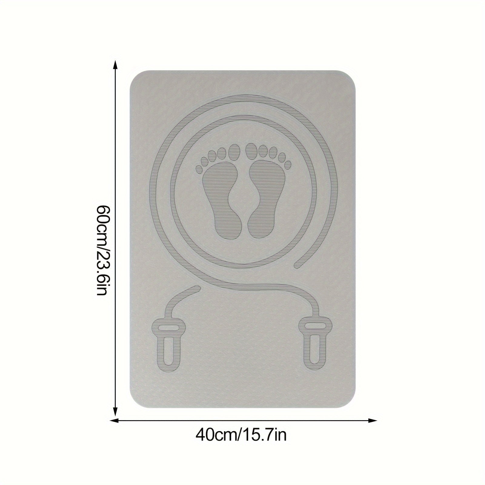 45x63cm Waterproof Exercise Mat Anti-slip Mute Jump Rope Mat