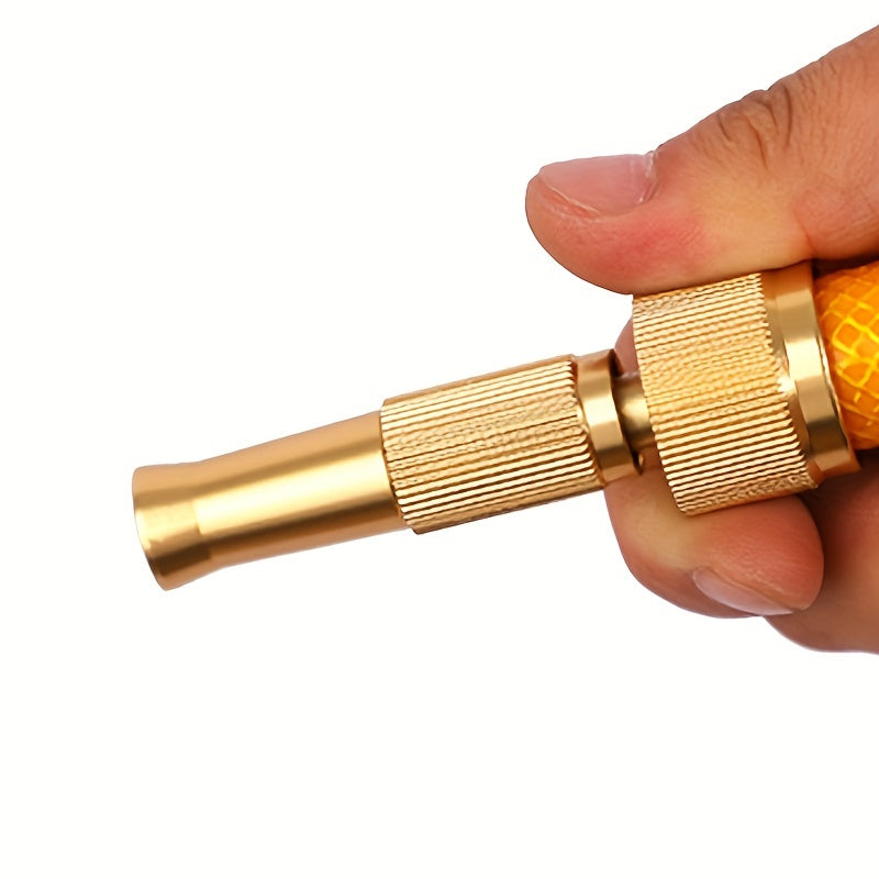 Water Spray Gun Nozzle Hose Metal Brass Car Lawn Garden High Pressure Solid