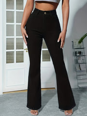 High Waist Flare Jeans Women's Denim Clothing