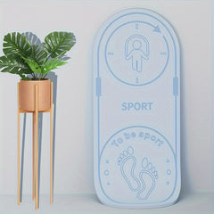 Non-slip Oval Yoga Mat - TPE Shock-absorbing Skipping Mat