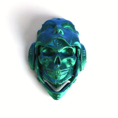 Adjustable 3D Printed Mechanical Skull Mask Model Articulating Desk Decor