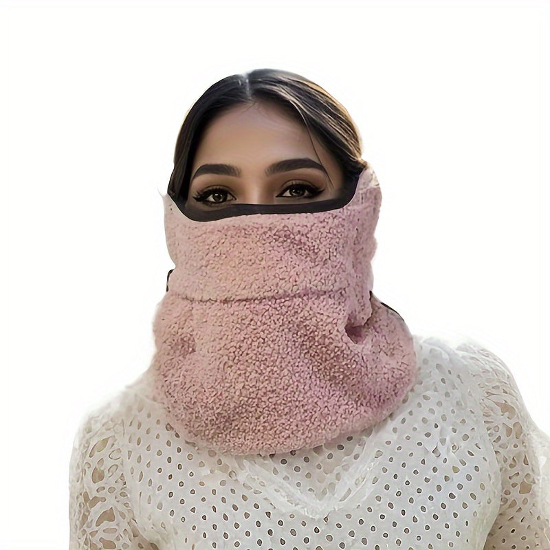 Winter Windproof Velvet Thermal Mask Female Neck Ear Protection