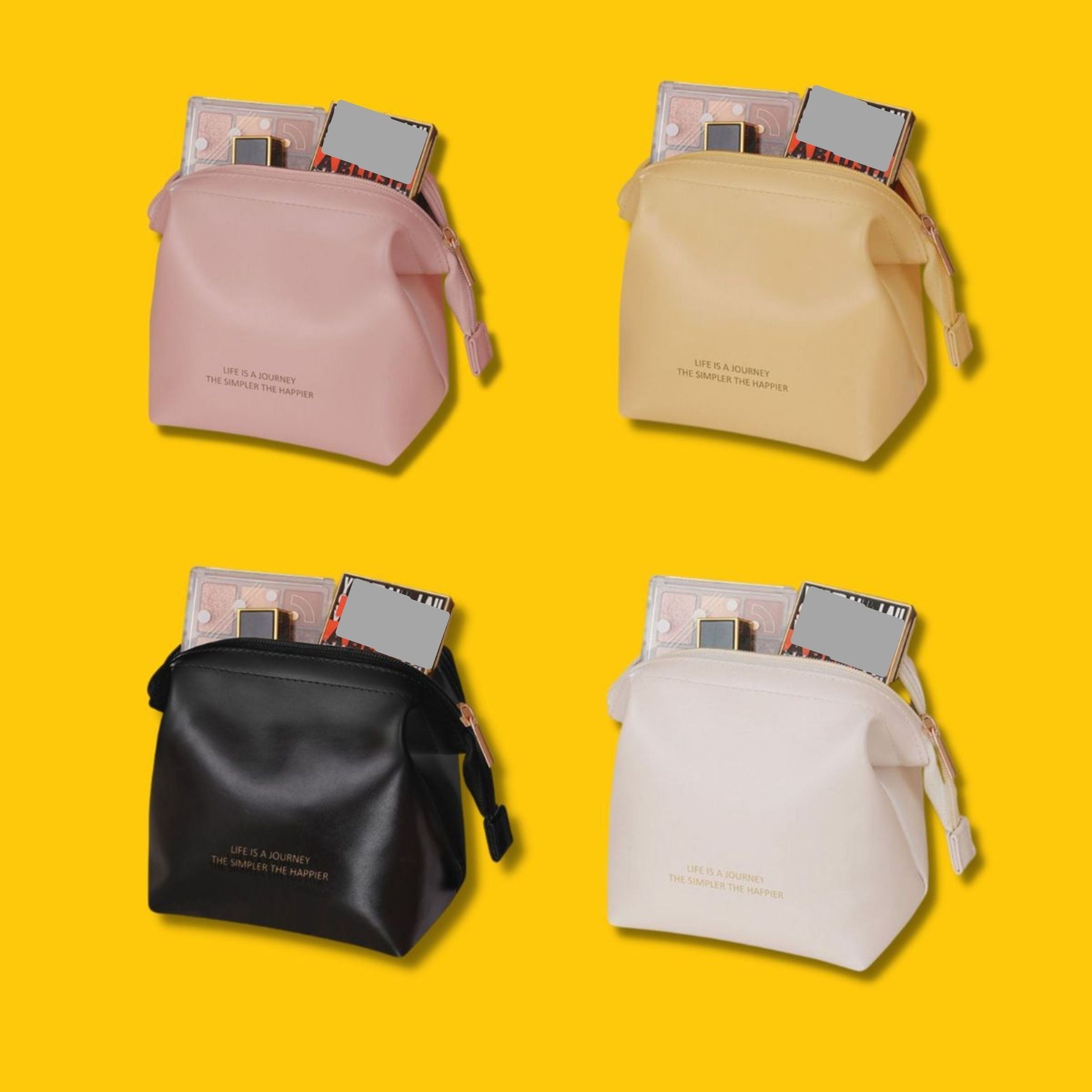 Mini Makeup Bag for Purse - Travel Cosmetic Pouch